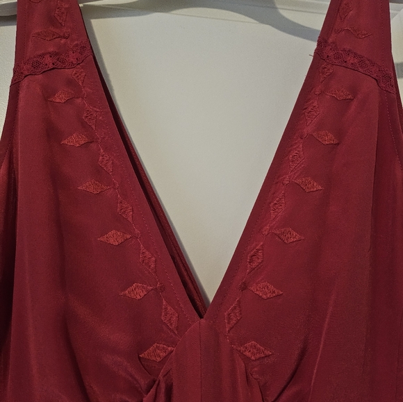 Anthropologie Wide leg silk jumpsuit - Picture 3 of 7